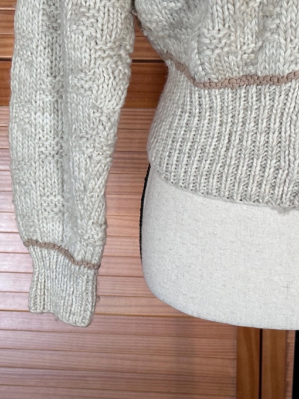 Vintage 1980s Liz Claiborne Cardigan: Hand Embroidered Knit Wool Sweater - Picture 7 of 14